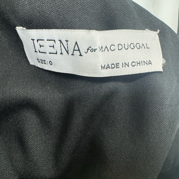 Mac Duggal Gold Asymmetrical Ruched Cocktail Gown - Picture 3 of 6